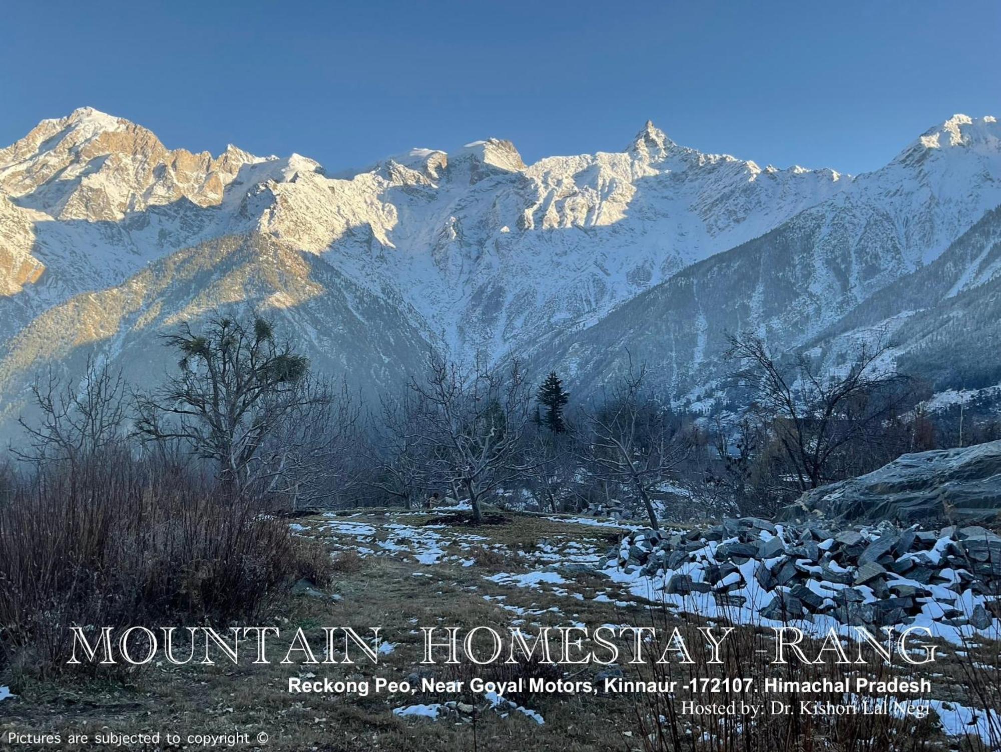 Mountain Home Stay -Rang, At Reckong Peo - Kalpa, Near Goyal Motors, Way To Petrol Pump At Itbp Quarters Экстерьер фото